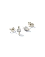 0.17 ct Stella 14k Yellow Gold Stud Earrings in White Diamond