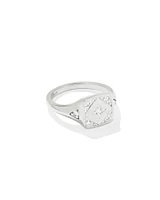 Ashby Sterling Silver Statement Ring White Topaz