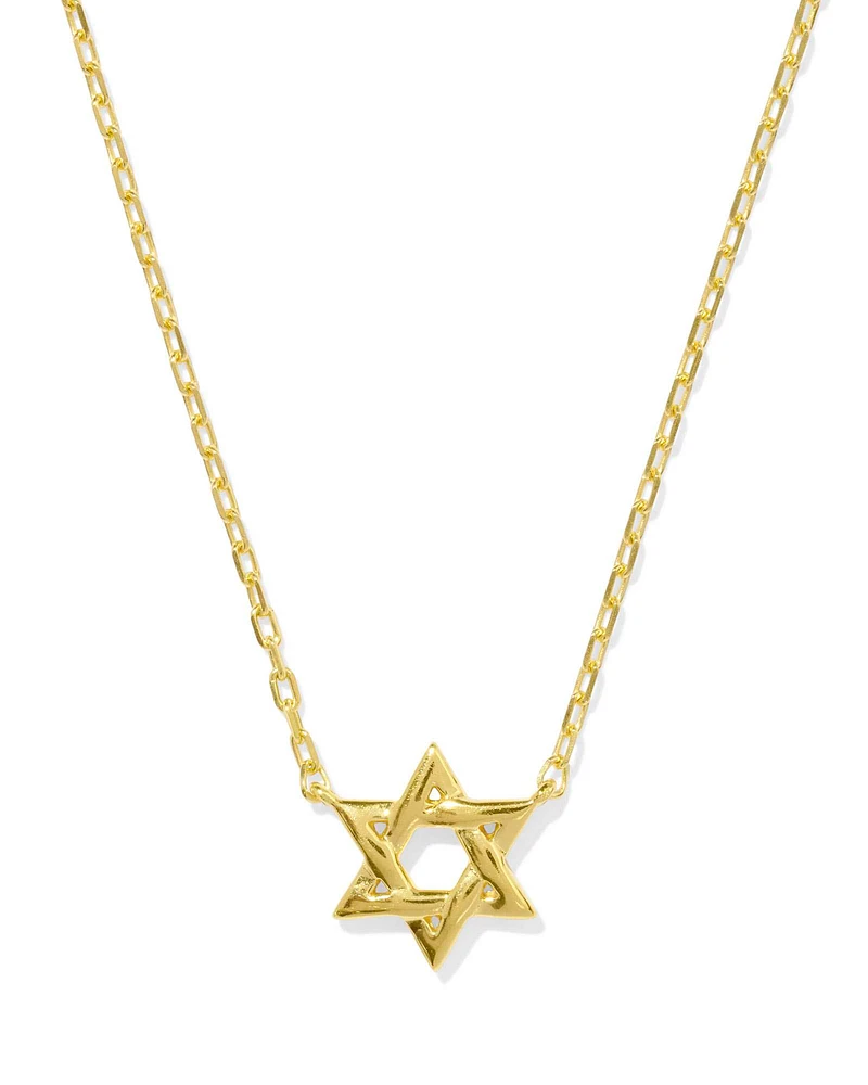 Star of David Pendant Necklace Sterling Silver