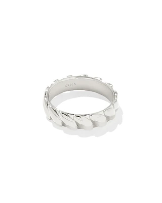 Tyler Wide Band Ring Sterling Silver