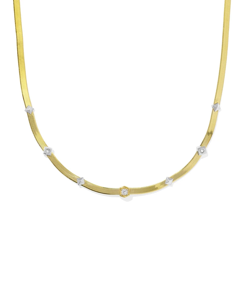 Virginia Sterling Silver Chain Necklace White Topaz