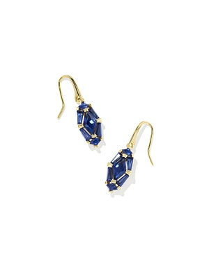 Lindy Rae Lee Gold Drop Earrings in Crystal