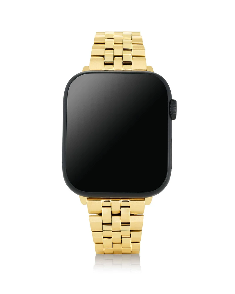 Alex Two Tone Stainless Steel 5 Link Watch Band Sparkle