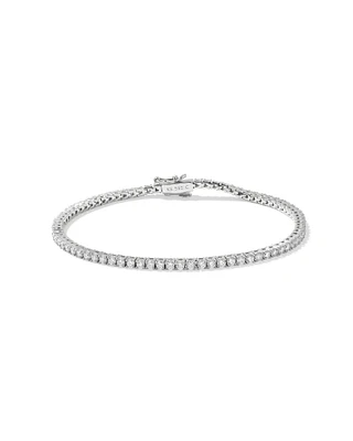 ct Lab Grown White Diamond Tennis Bracelet 14k Gold
