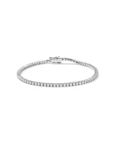 ct Lab Grown White Diamond Tennis Bracelet 14k Gold
