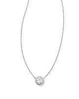 ct Lab Grown White Diamond Audrey Pendant Necklace in 14k White Gold