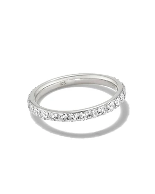 2 ct Lab Grown White Diamond Marilyn Band Ring 14k Gold