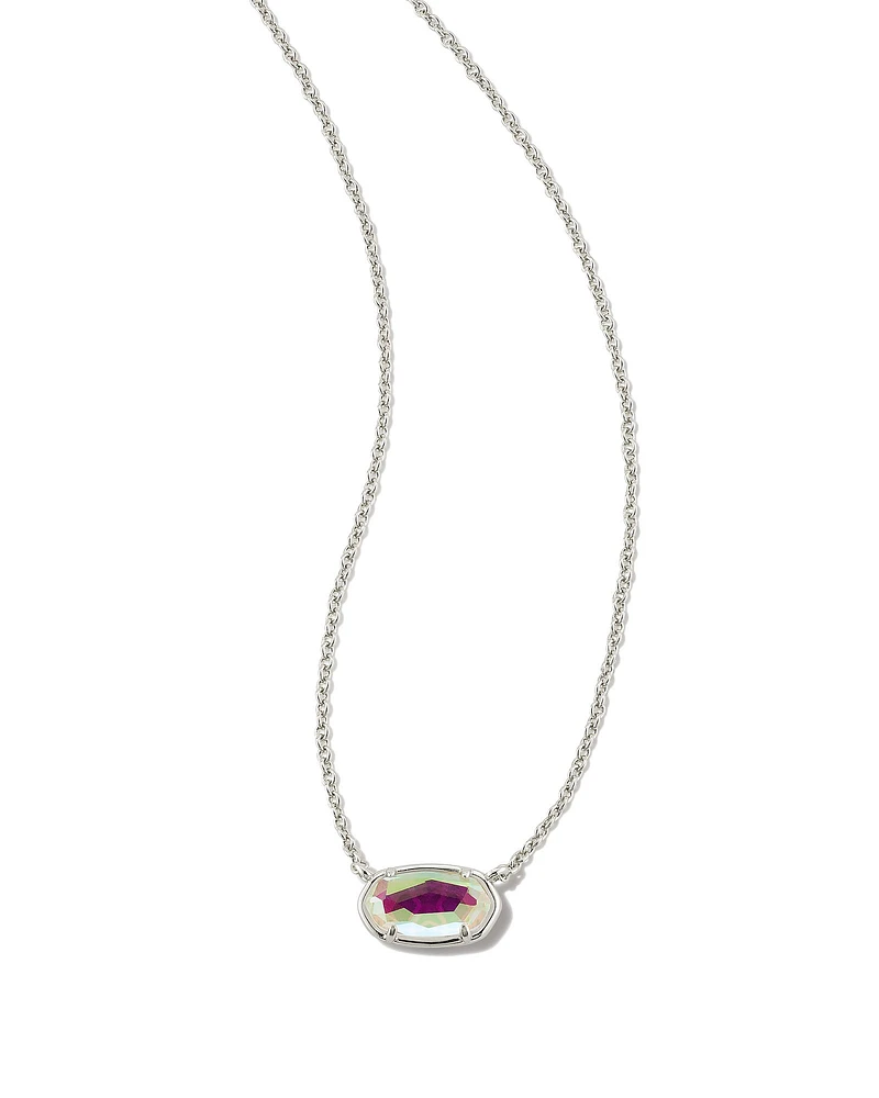 Grayson Silver Pendant Necklace Platinum Drusy