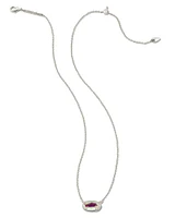 Grayson Silver Pendant Necklace Platinum Drusy