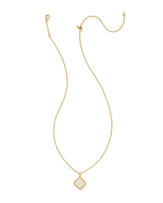 Mallory Silver Pendant Necklace in Platinum Drusy