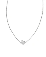 Tiny Texas 14k White Gold Pendant Necklace Diamond