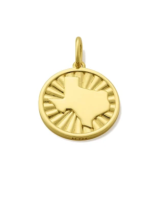 Texas Coin Charm Sterling Silver