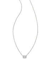Isabella 14k Gold Pendant Necklace in White Diamond