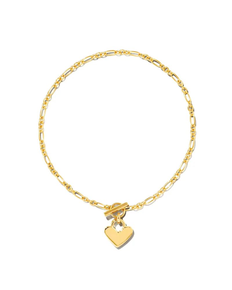 Heart Padlock Chain Bracelet Sterling Silver