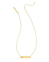 Allison 18k Gold Vermeil Enamel Heart Pendant Necklace in Pink