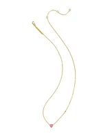 Enamel 18k Gold Vermeil Heart Pendant Necklace