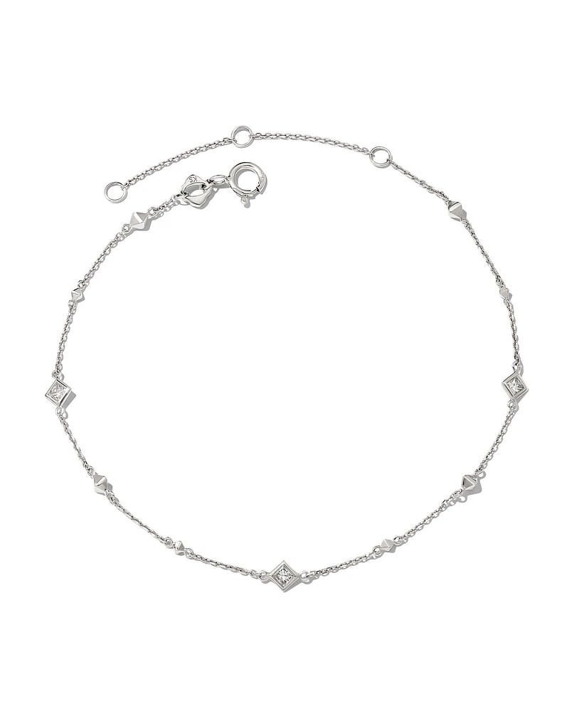 0.12 ct Michelle 14k Yellow Gold Delicate Bracelet White Diamond