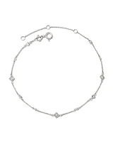 0.12 ct Michelle 14k Yellow Gold Delicate Bracelet White Diamond