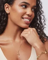 Home & Shelter Charm in 18k Yellow Gold Vermeil