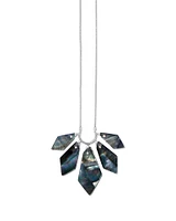 Mari Gold Long Pendant Necklace in Abalone Shell