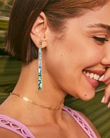Brooklyn Gold Shell Drop Earrings in Abalone Shell
