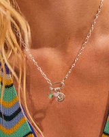 Ari Heart Sterling Silver Pave Charm White Diamond