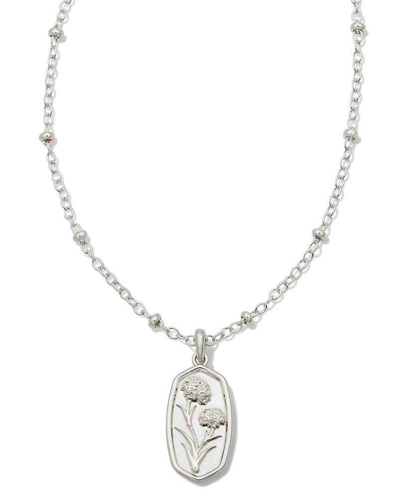Bryleigh Charm Necklace in Sterling Silver
