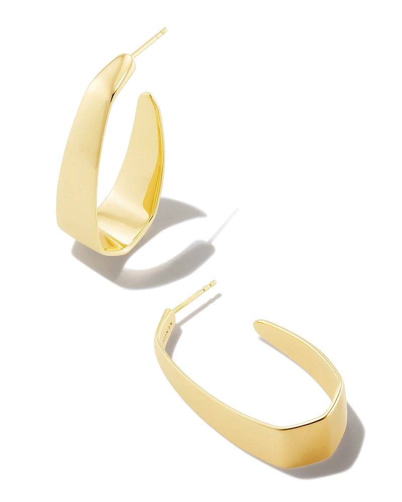 Cadence Large Hoop Earrings Sterling Silver