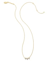 Spencer 18k Gold Vermeil Pendant Necklace in White Topaz