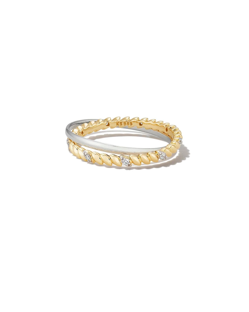 Tyler Double Band Ring Mixed Metal
