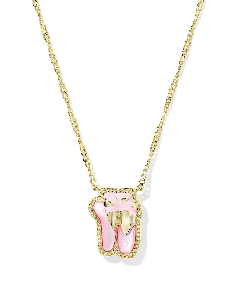 Ballet Gold Short Pendant Necklace
