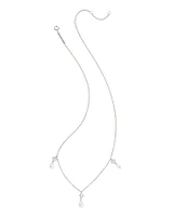 0.21 ct Lab Grown Diamond Dira 14k Gold Pearl Strand Necklace