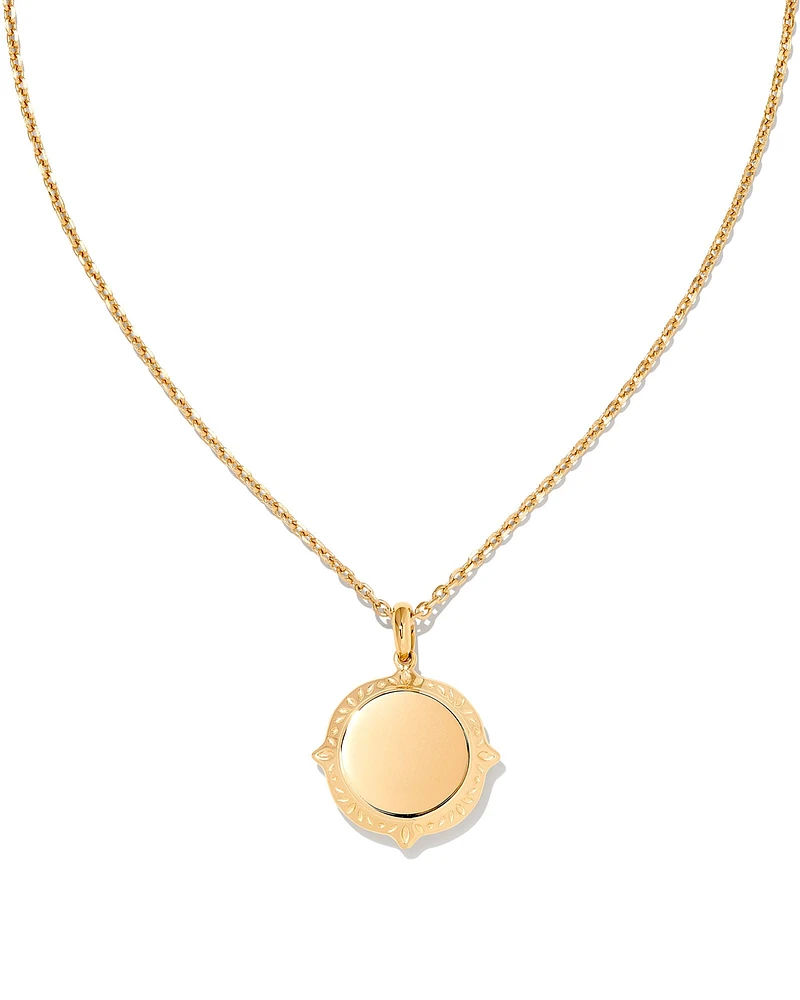 Sage Metal Pendant Necklace in Mixed Metal
