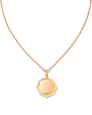 Sage Metal Pendant Necklace in Mixed Metal