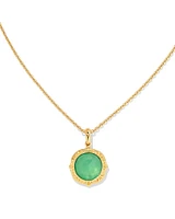 Sage 18k Gold Vermeil Pendant Necklace in Chrysoprase