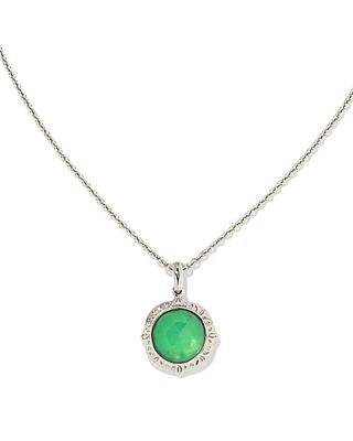 Sage Sterling Silver Pendant Necklace in Chrysoprase