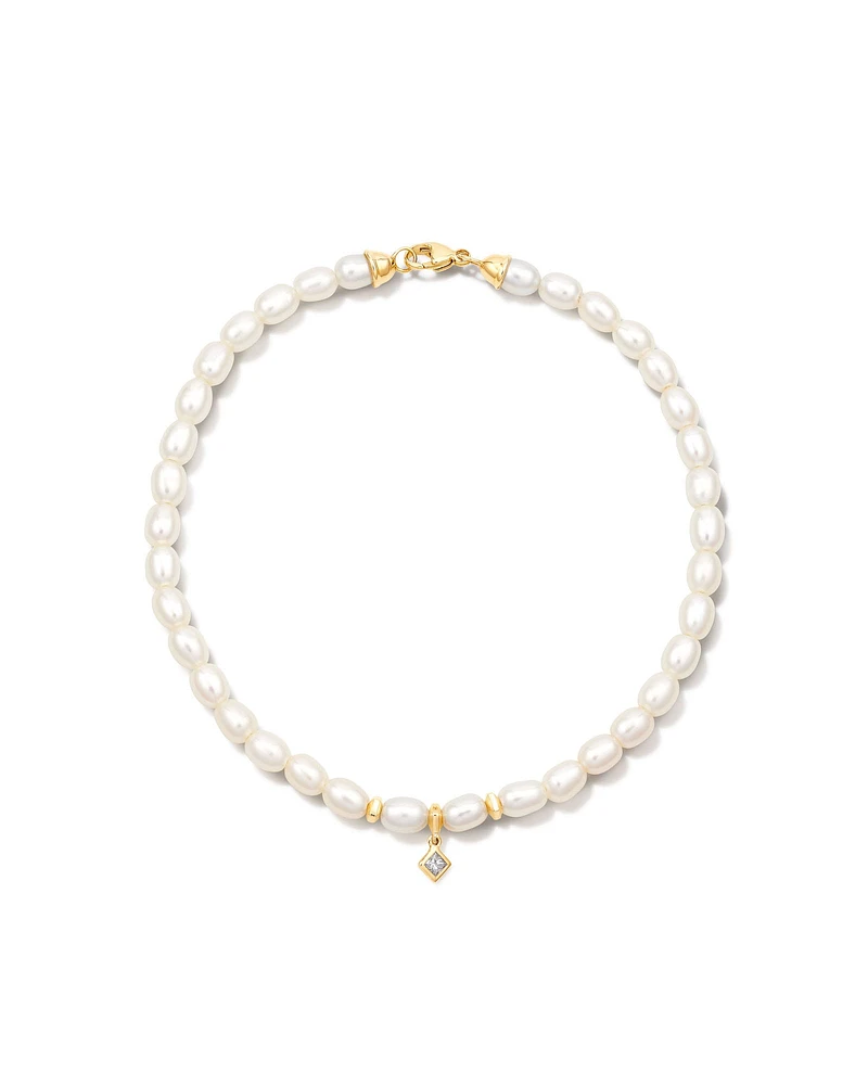 Michelle 14k Yellow Gold Pearl Bracelet Freshwater Cultured