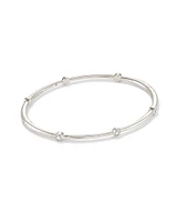 0.36 ct Audrey 14k White Gold Bangle Bracelet Diamonds