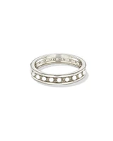 Drew 14k White Gold Band Ring Freshwater Cultured Pearl