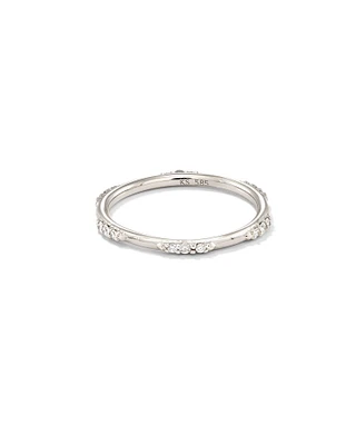 0.19 ct Posey 14k Yellow Gold Band Ring White Diamonds