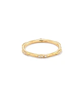 0.19 ct Posey 14k Yellow Gold Band Ring White Diamonds
