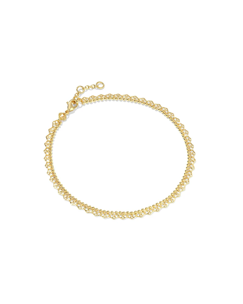 Mallory Rose Gold Anklet