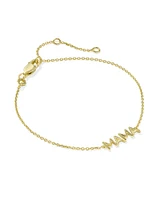 Mama Sparkle 18k Gold Vermeil Delicate Chain Bracelet
