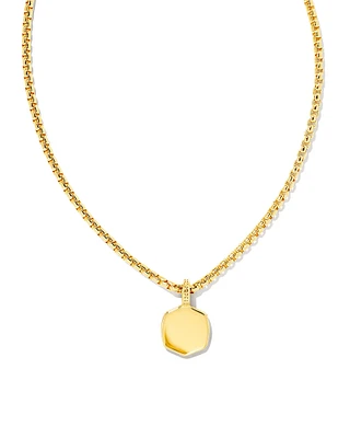 Davie Metal Charm Necklace 18k Gold Vermeil