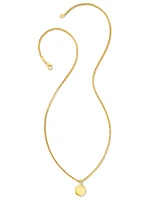 Davie Metal Charm Necklace 18k Gold Vermeil
