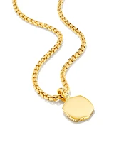 Davie Metal Charm Necklace 18k Gold Vermeil