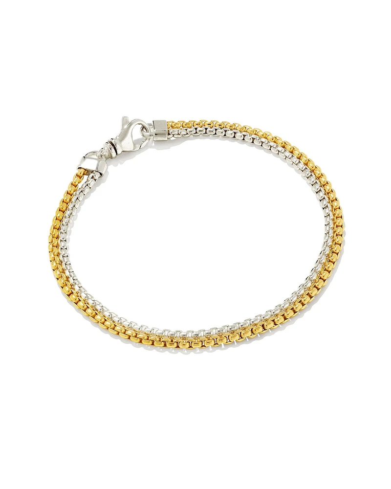 Wells Chain Bracelet 18k Gold Vermeil and Sterling Silver
