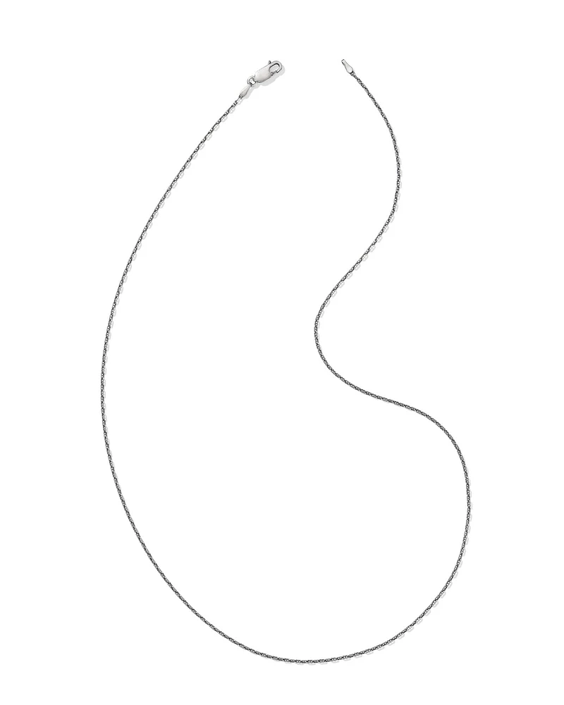 Ramsey Oxidized Sterling Silver Chain Necklace