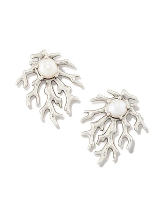 Shea Statement Stud Earrings in Vintage Gold