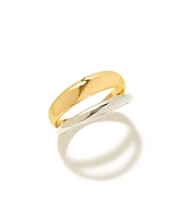 Meg Double Band Ring Mixed Metal